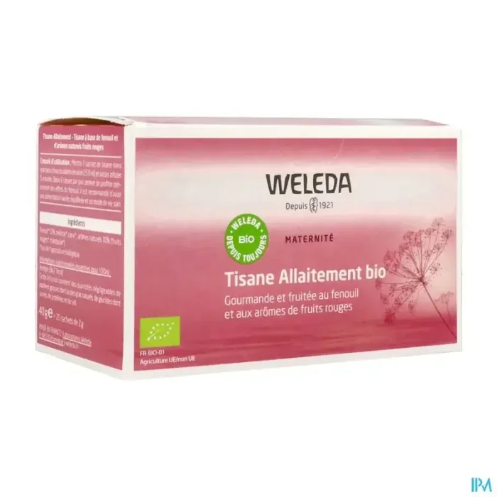 Weleda tisane allaitement fruits rouges sachet 2g 20