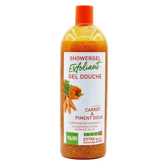 YARI ≡ Gel Douche Exfoliant Carotte & Piment Doux