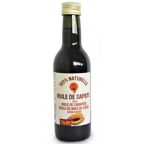 Yari Huile de Sapote avec huile de Carapate et huile de Noix de Coco extra Vierge