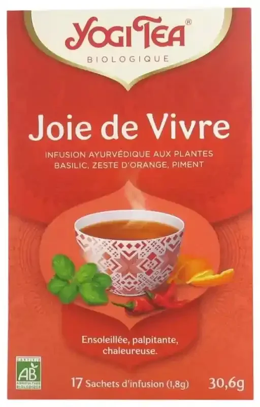 Yogi Tea Joie de Vivre Bio 17 Sachets de 1,8 g
