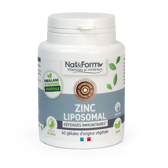 Zinc Liposomal – Défenses immunitaires – 60 gélules