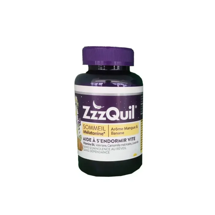 ZZZQUIL SOMMEIL MANGUE BANANE 60 GOMMES