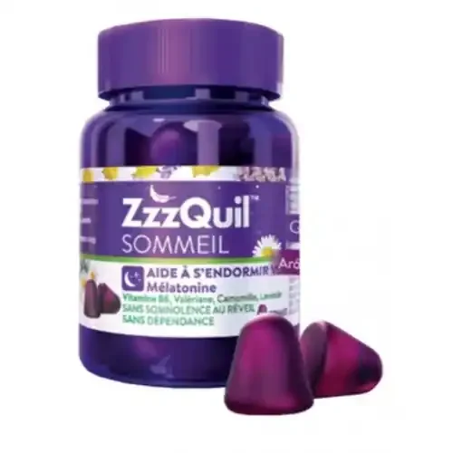 ZZZQUIL SOMMEIL Mélatonine Arôme Fruits des Bois – 60 Gommes